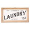 Contemporary Home Living 14" Brown and White Laundry Rectangular Farmhouse Sign